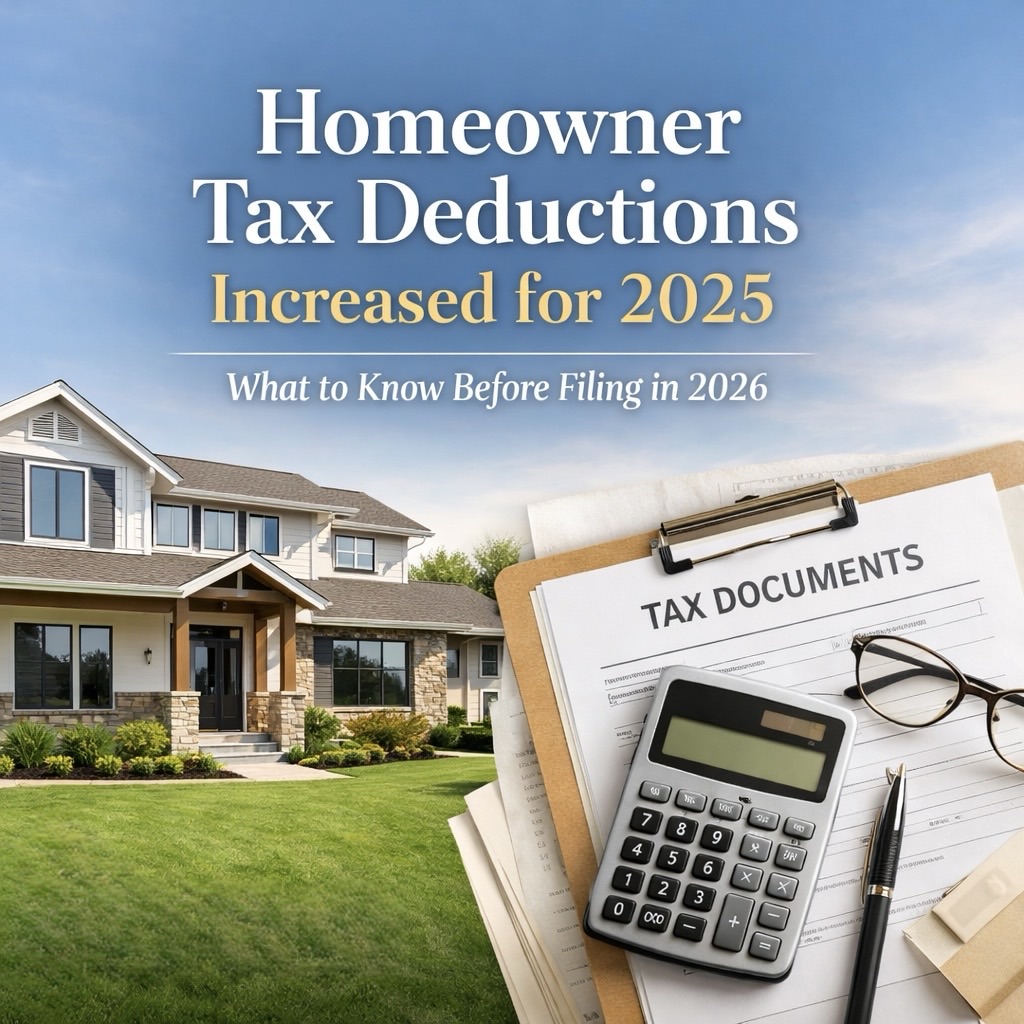 Major Homeowner Tax Deduction Changes for 2025 Taxes (Filed in 2026)